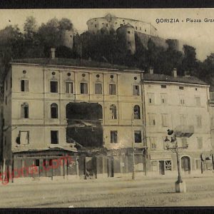 ag1693 - CARTOLINA D'EPOCA - Gorizia Città - Piazza Grande e Castello  1920
