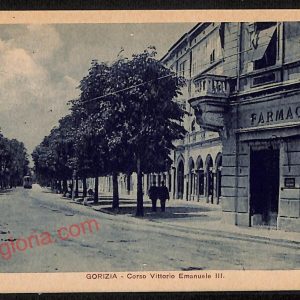 ag1695 - CARTOLINA D'EPOCA - Gorizia Città - Corso Vittorio Emanuele III