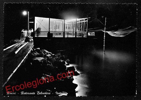 ai0574 - CARTOLINA D'EPOCA - Rimini Città - Ristorante Belvedere