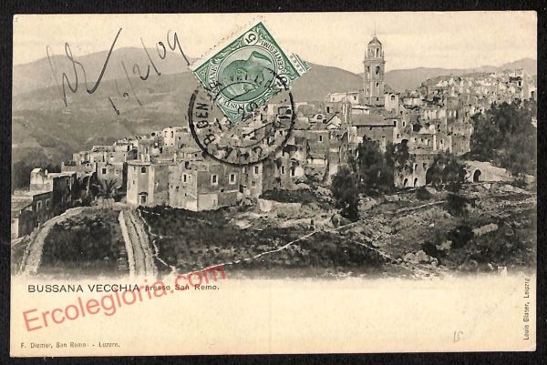 ag4603 - CARTOLINA D'EPOCA - Imperia Provincia - Bussana