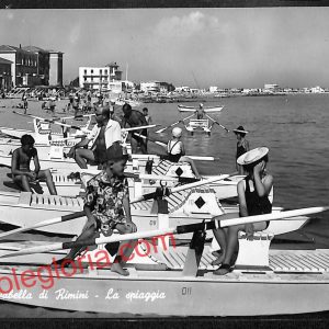 ai0580 - CARTOLINA D'EPOCA - Rimini Città - La Spiaggia