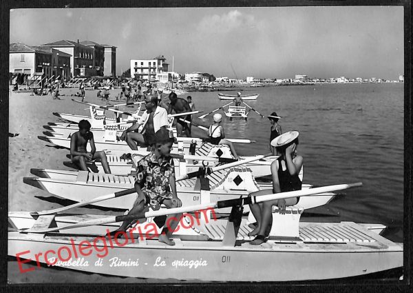 ai0580 - CARTOLINA D'EPOCA - Rimini Città - La Spiaggia