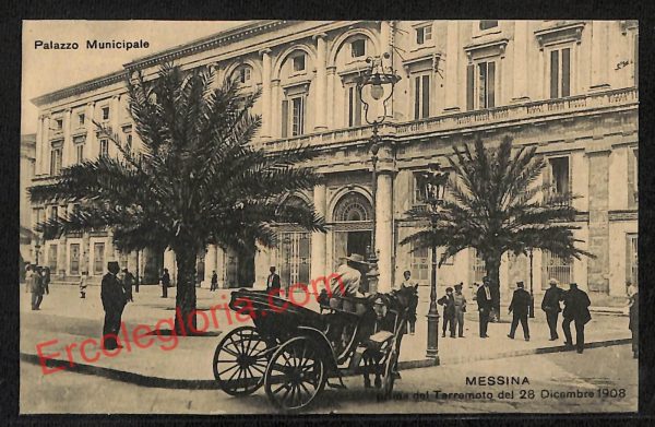 ag8520 - CARTOLINA D'EPOCA - Messina Città - Palazzo Municipale