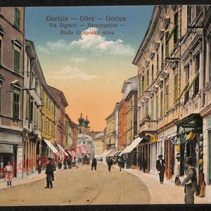 ag1701 - CARTOLINA D'EPOCA - Gorizia Città - Via Signori