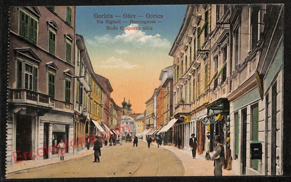 ag1701 - CARTOLINA D'EPOCA - Gorizia Città - Via Signori