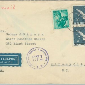 75009 - AUSTRIA - POSTAL HISTORY - censored AIRMAIL COVER  to NEW JERSEY  1951