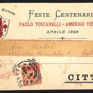 ae7279 - CARTOLINA D'EPOCA - Firenze Città - Paolo Toscanelli - Amerigo Vespucci