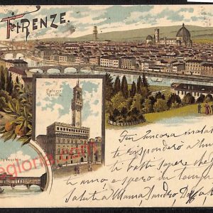ae7282 - CARTOLINA D'EPOCA - Firenze Città - Panorama  1899
