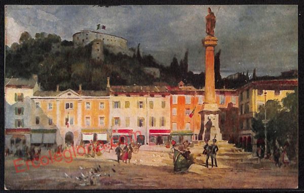 ag1705 - CARTOLINA D'EPOCA - Gorizia Città - Piazza Grande  1920