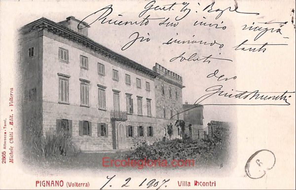 ad7327 - CARTOLINA D'EPOCA - Pisa Provincia - Volterra  1907