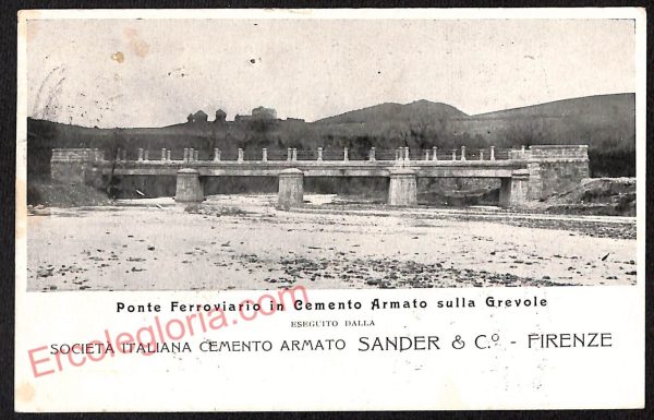ae7297 - CARTOLINA D'EPOCA - Firenze Città - Ponte Ferroviario 1914