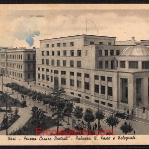 ae0789 - CARTOLINA  D'EPOCA - Bari Città - Piazza  Cesare Battisti  1941
