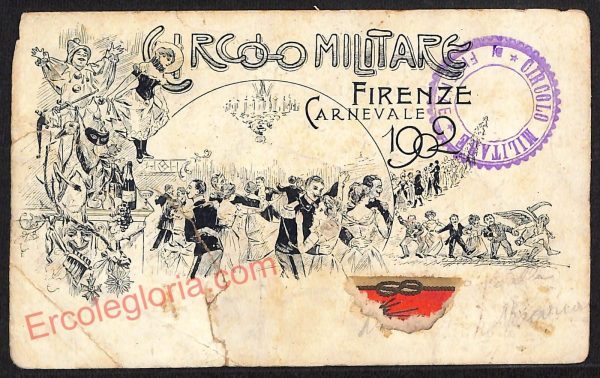 ae7299 - CARTOLINA D'EPOCA - Firenze Città - Circolo Militare  1902