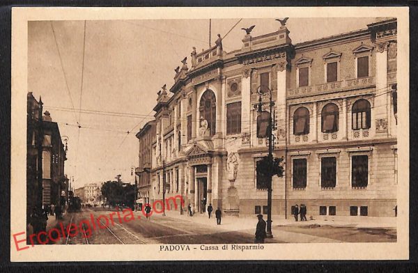 ah4146 - CARTOLINA D'EPOCA - Padova Città - Cassa di Risparmio