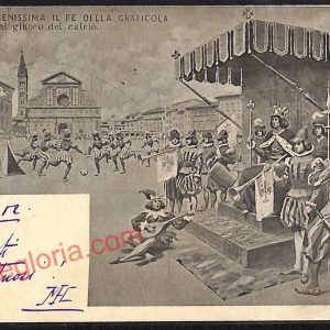 ae7350 - CARTOLINA D'EPOCA - Firenze Città - Re della Graticola 1902