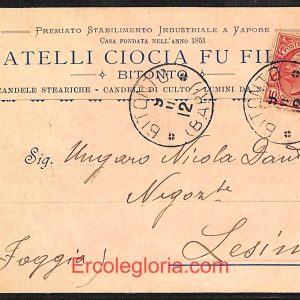 ae0845 - CARTOLINA  D'EPOCA - Bari Provincia - Bitonto
