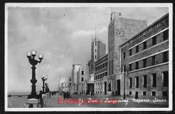 ae0791 - CARTOLINA  D'EPOCA - Bari Città - Lungomare  1943