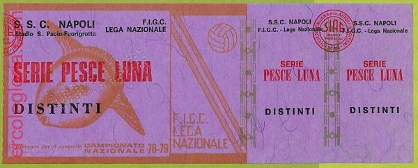 ZA1092 - Vecchio  BIGLIETTO PARTITA  CALCIO -  1978/1979: Napoli - immagine 2