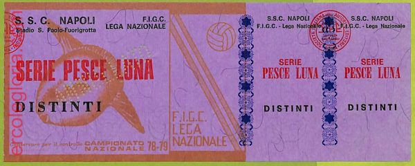 ZA1092 - Vecchio  BIGLIETTO PARTITA  CALCIO -  1978/1979: Napoli - immagine 3