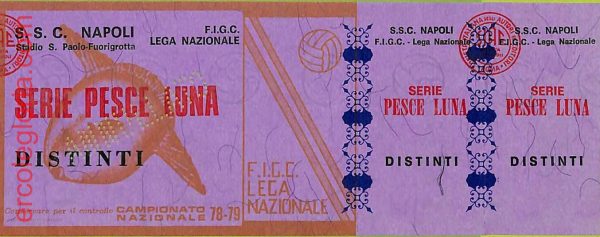 ZA1092 - Vecchio  BIGLIETTO PARTITA  CALCIO -  1978/1979: Napoli - immagine 4