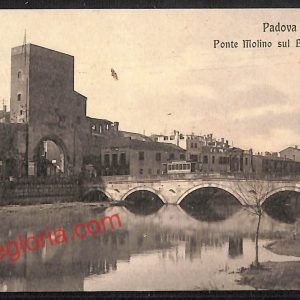 ah4158 - CARTOLINA D'EPOCA - Padova Città - Ponte Molino sul Bacchiglione