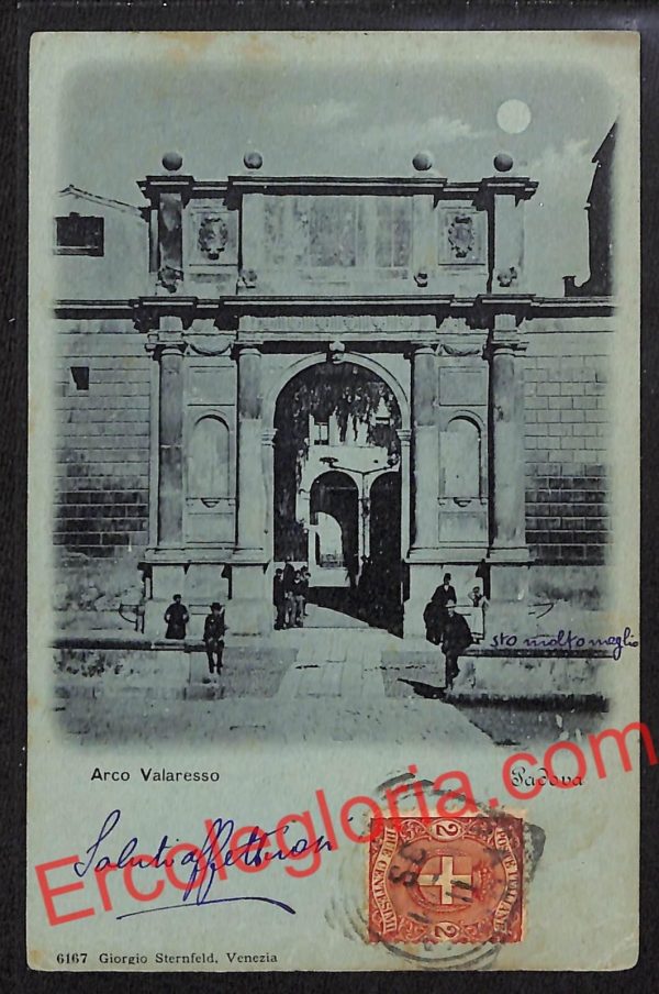 ah4159 - CARTOLINA D'EPOCA - Padova Città - Arco Valaresso