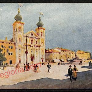 ag1748 - CARTOLINA D'EPOCA - Gorizia Città - Piazza Duomo