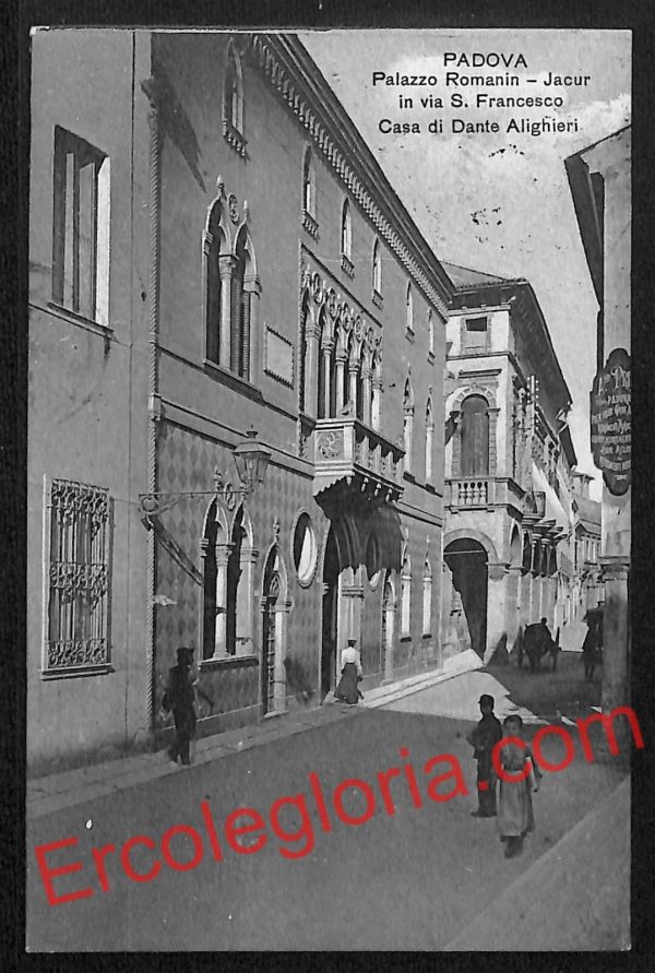 ah4160 - CARTOLINA D'EPOCA - Padova Città - Casa di Dante Alighieri