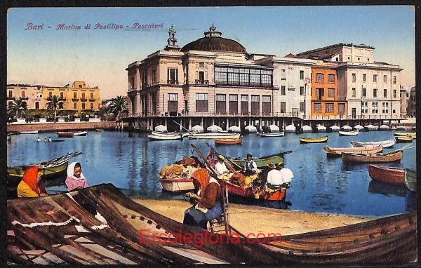 ae0800 - CARTOLINA  D'EPOCA - Bari Città - Martina di Posillipo  1941