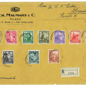 P 1147 - ITALIA REGNO ,1938 PROCLAMAZIONE IMPERO SERIE PO E PA SU BUSTA
