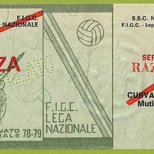 ZA1116 - Vecchio  BIGLIETTO PARTITA  CALCIO -  1978/1979: Napoli