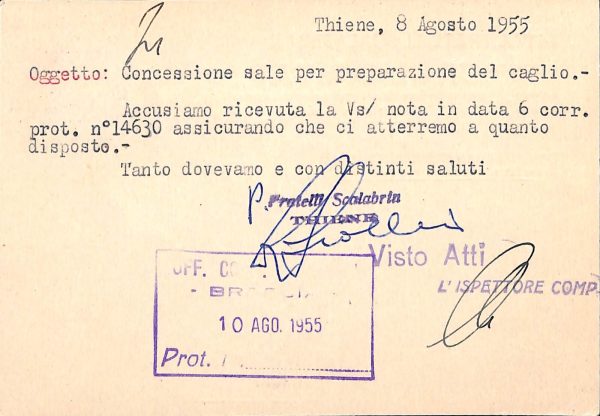 ab4165 -  CARTOLINA  D'EPOCA - Vicenza  Provincia  -  Thiene 1955 - immagine 2
