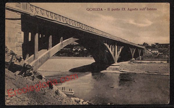 ag1717 - CARTOLINA D'EPOCA - Gorizia Città - Il Ponte IX Agosto