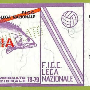 ZA1155 - Vecchio  BIGLIETTO PARTITA  CALCIO -  1978/1979: Napoli