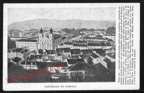 ag1720 - CARTOLINA D'EPOCA - Gorizia Città - Panorama