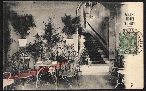 ae7312 - CARTOLINA D'EPOCA - Firenze Città - Grand Hotel d' Europa  1908