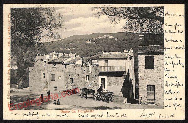 ag4620 - CARTOLINA D'EPOCA - Imperia Provincia - Borghetto   1905