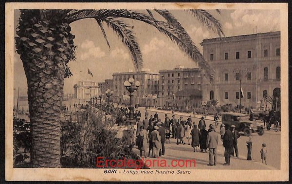 ae0819 - CARTOLINA  D'EPOCA - Bari Città - Lungomare Nazario Sauro  1932