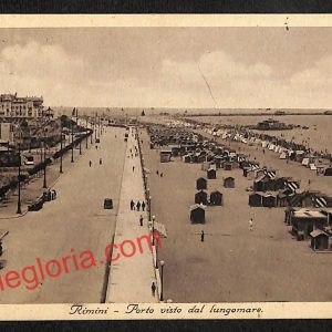 ai0598 - CARTOLINA D'EPOCA - Rimini Città - Porto visto dal Lungomare