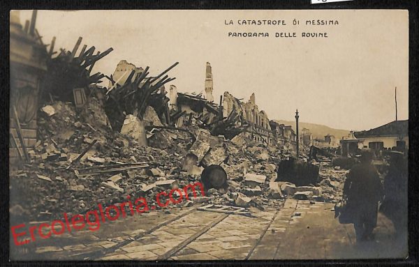 ag8540 - CARTOLINA D'EPOCA - Messina Città - Panorama delle Rovine
