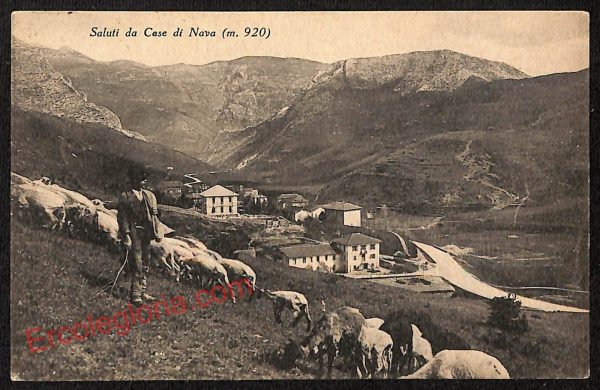 ag4639 - CARTOLINA D'EPOCA - Imperia Provincia - Case di Nava