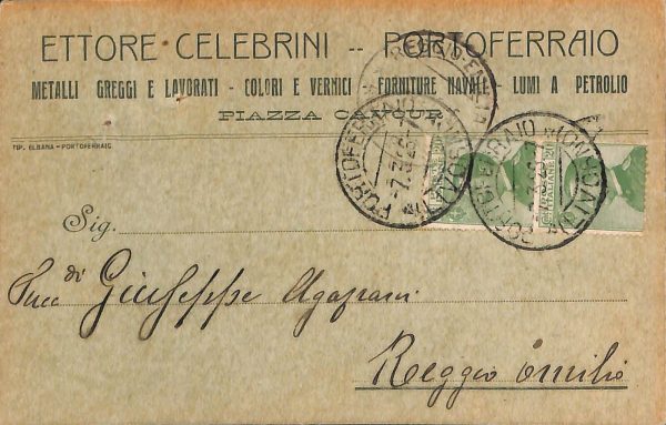 ac7625 - CARTOLINA D'EPOCA - Livorno Provincia - Isola D' Elba - Portoferraio