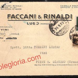 ah9365 - STORIA POSTALE - Ravenna Provincia - Lugo