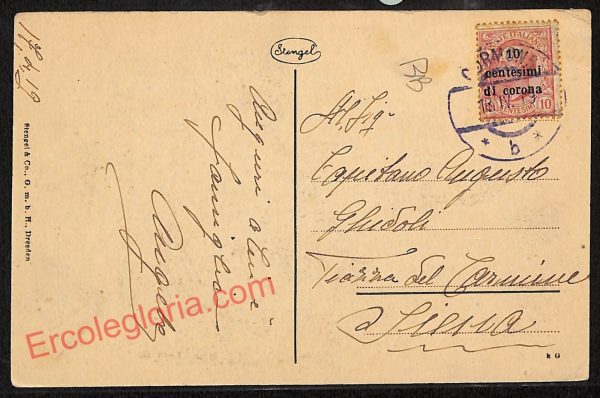 ag1743 - CARTOLINA D'EPOCA - Gorizia Città - Via Scuole - immagine 2