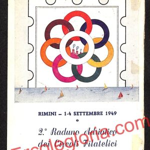 ai0590 - CARTOLINA D'EPOCA - Rimini - 2° Raduno Adriatico dei Circoli Filatelici