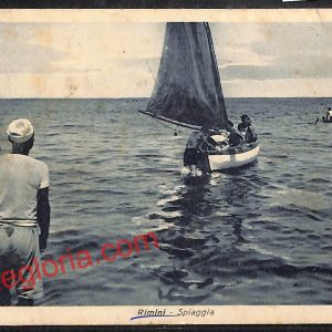 ai0591 - CARTOLINA D'EPOCA - Rimini Città - La Spiaggia