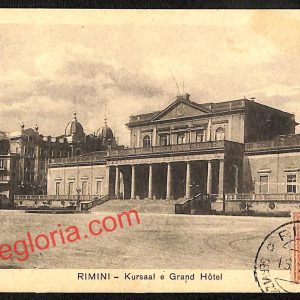 ai0595 - CARTOLINA D'EPOCA - Rimini Città - Kursaal e Grand Hotel