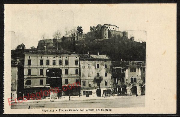 ag1755 - CARTOLINA D'EPOCA - Gorizia Città - Piazza Grande