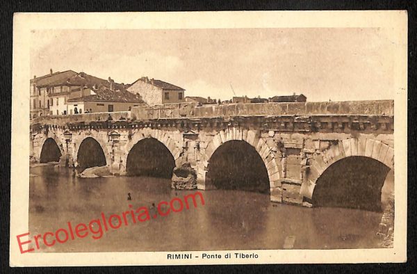 ai0609 - CARTOLINA D'EPOCA - Rimini Città - Ponte di Tiberio