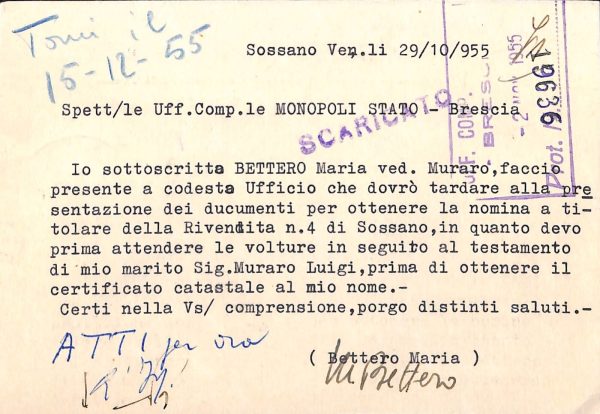 ab4202 -  CARTOLINA  D'EPOCA - Vicenza 1955 - immagine 2